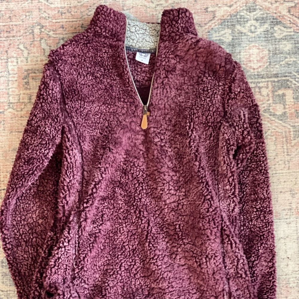 Rose Katydid Sherpa Sweater